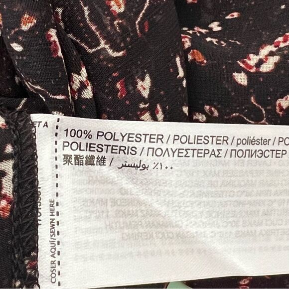 Mango Floral Print Sheer Long Sleeve Blouse - Picture 5 of 9